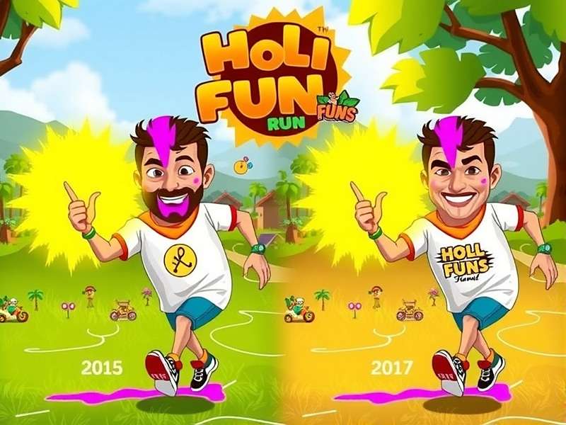 Holi Fun Run Regional Visual Differences