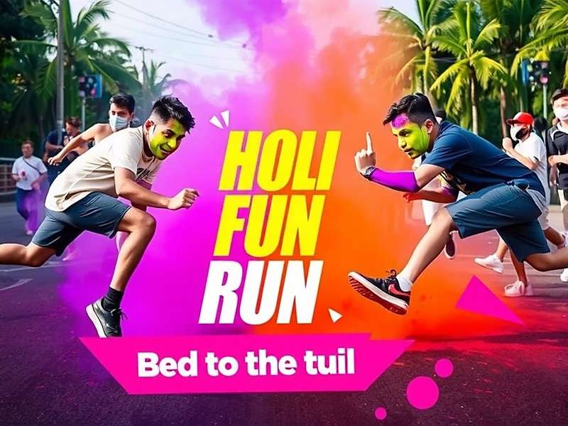 Holi Fun Run Different Environments